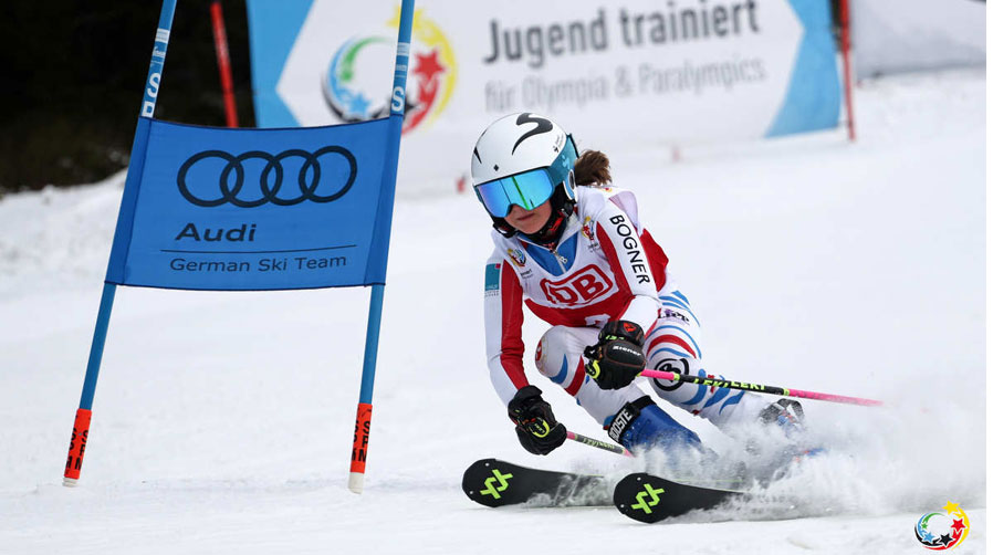 Die Sportlerinnen und Sportler haben mega Spaß beim Winterfinale von Jugend trainiert