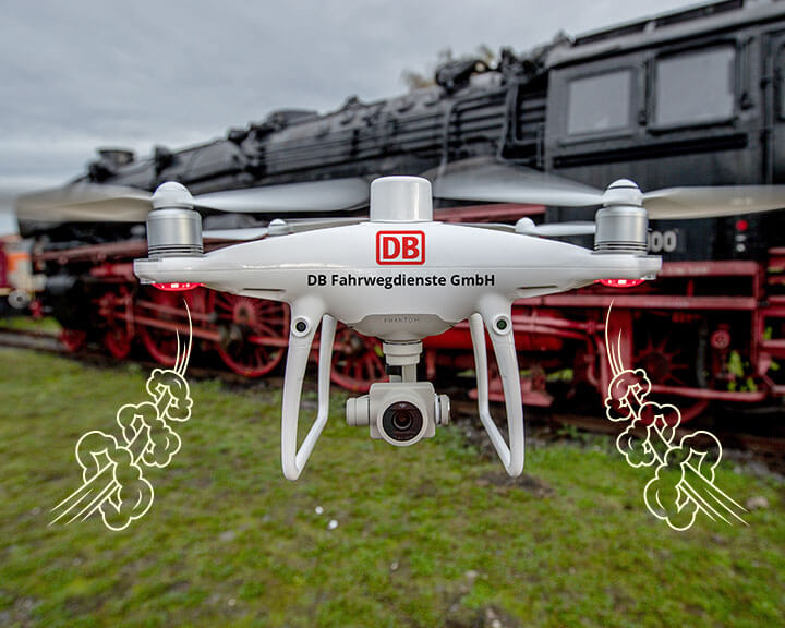 Die Bahn geht in die Luft - Drohnen bei der Bahn als fliegende Spezialeinheiten