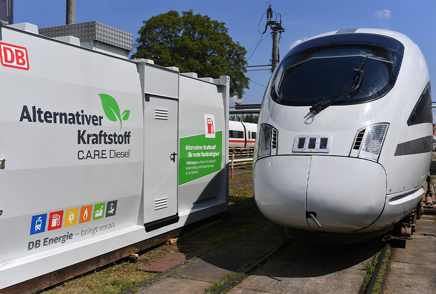 Das advanced TrainLab wird mit alternativem Kraftstoff betankt