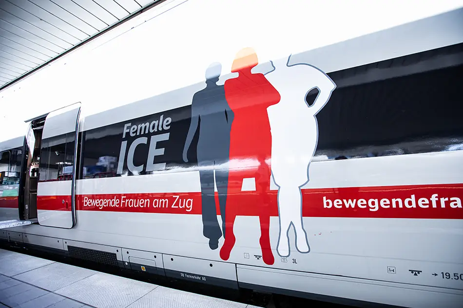 DB Frauen bei der Bahn – Aktion vom Frauennetzwerk: der Female ICE
