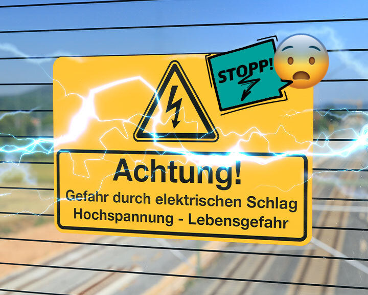Deutsche Bahn Strom - Achtung, Hochspannung - Regeln und Verbote können Leben retten