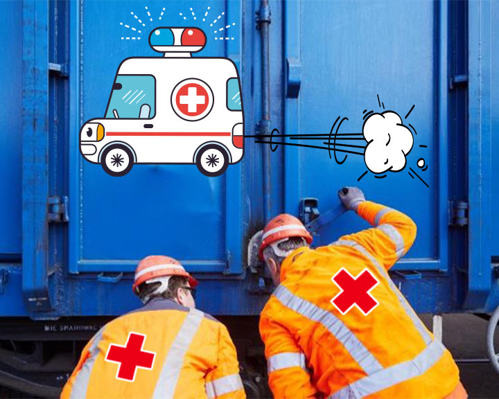 Wenn Güterzüge unterwegs kaputt gehen, rückt das Notfallteam vom Mobilen Wagenservice (MWS) aus und leistet erste Hilfe.