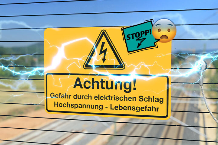 Deutsche Bahn Strom - Achtung, Hochspannung - Regeln und Verbote können Leben retten